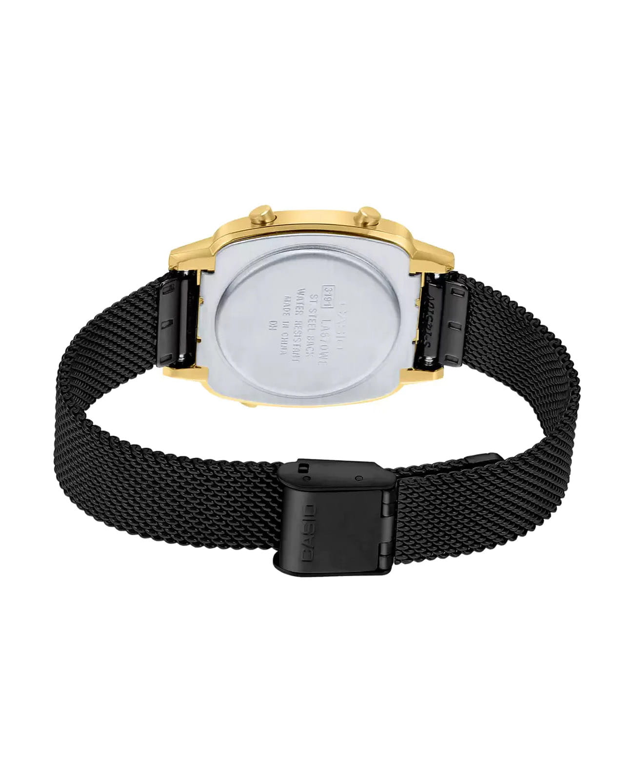 Casio Casio Collection LA670WEMB-1E, collection япония женские часы на браслете нержавеющая сталь боковой вид