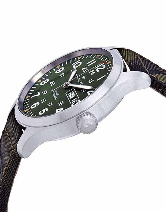 Hamilton Hamilton Khaki Field Day Date Auto H70535061, khaki field швейцария мужские часы на браслете тканевый боковой вид