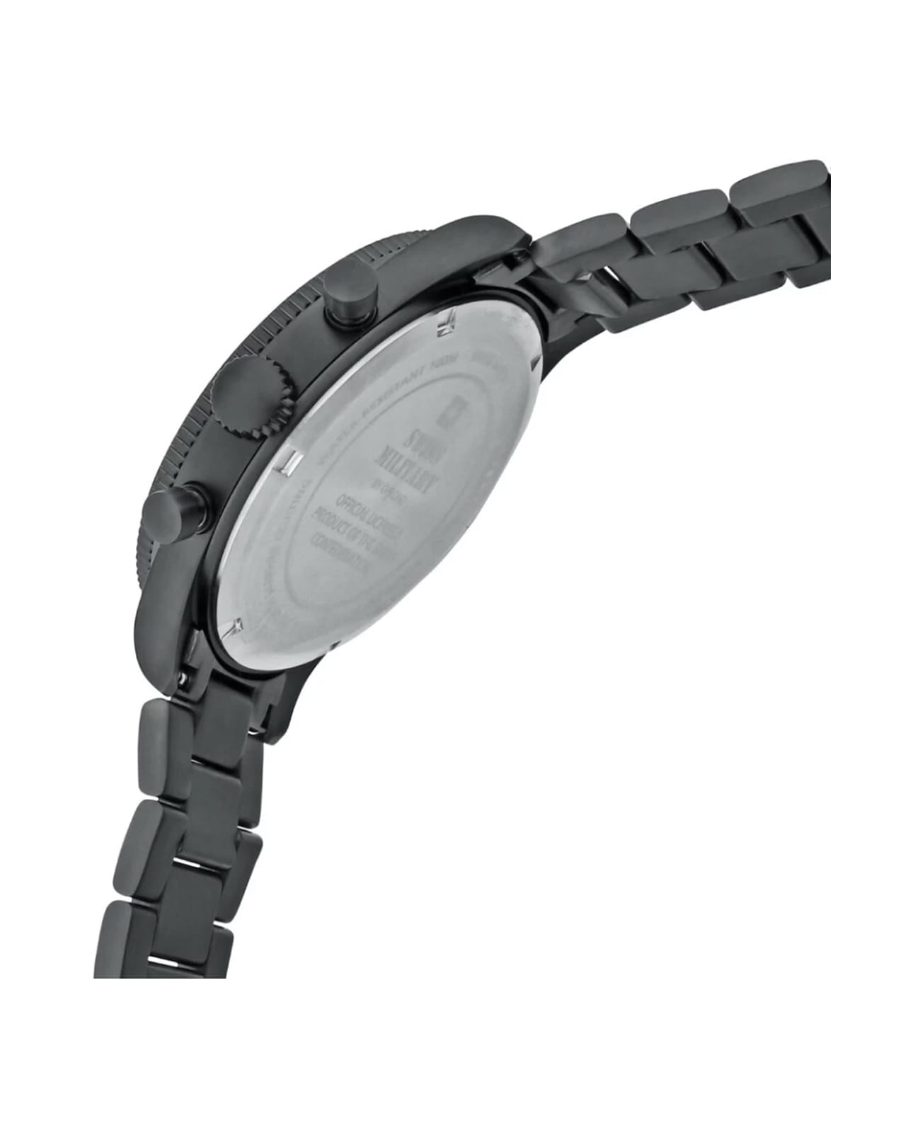 Swiss Military by Chrono Swiss Military by Chrono Sports SM34084.04,  швейцария мужские часы на браслете нержавеющая сталь с pvd-покрытием боковой вид