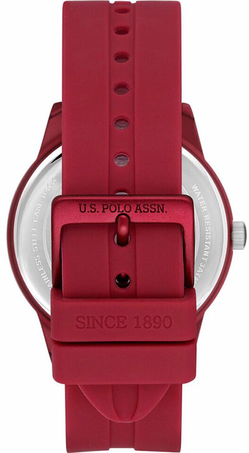 U.S. Polo Assn. U.S. Polo Assn. Yard USPA1027-06,  сша мужские часы на браслете силикон боковой вид