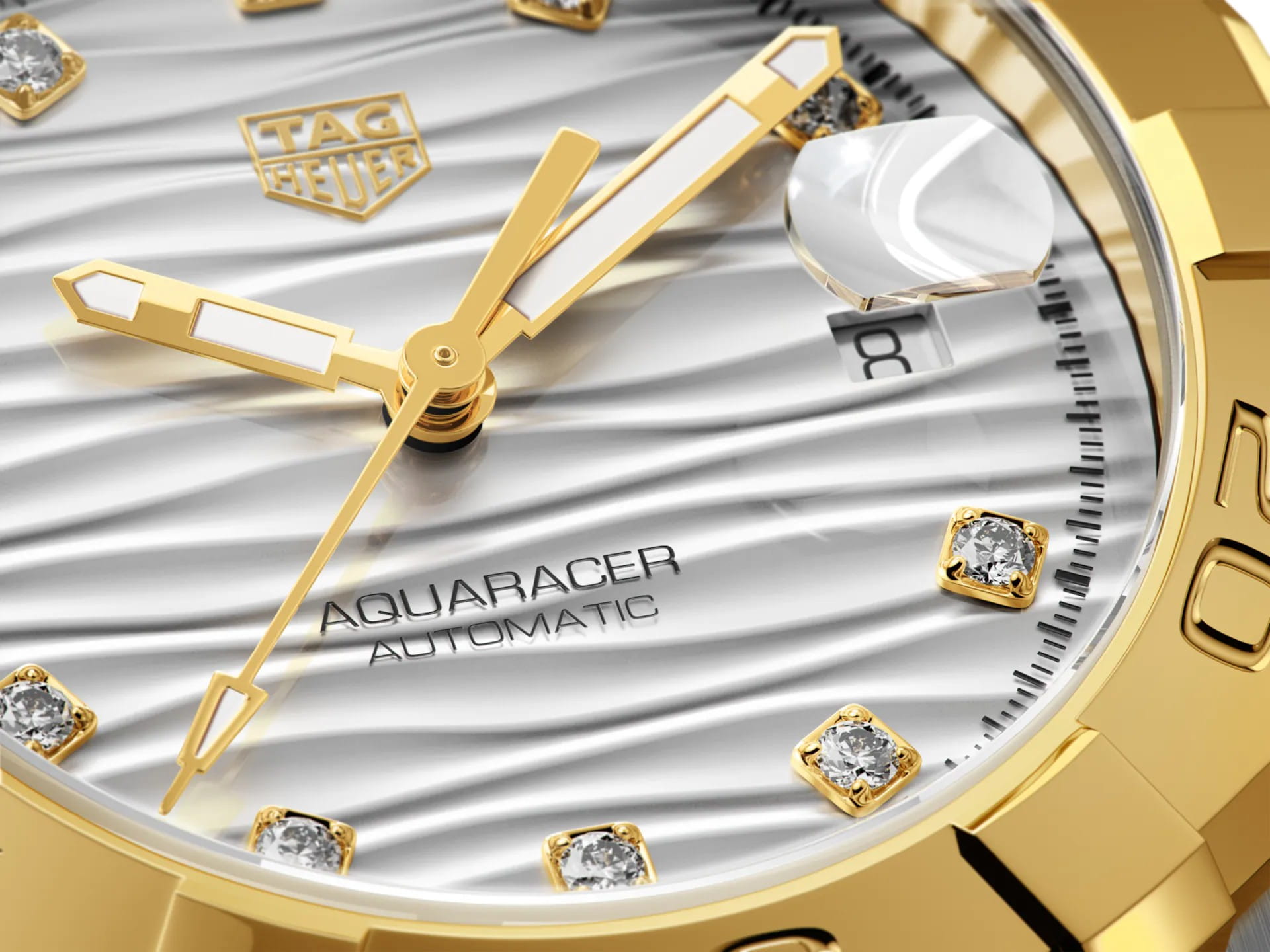 TAG Heuer TAG Heuer Autavia WBD2321.BB0320, aquaracer швейцария женские часы на браслете нержавеющая сталь боковой вид