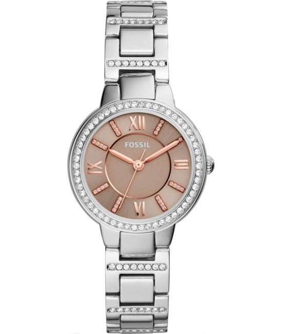 Fossil Fossil Carlie  ES4147  ES4147 кварцевые женские часы коричневый циферблат, браслет  — вид спереди
