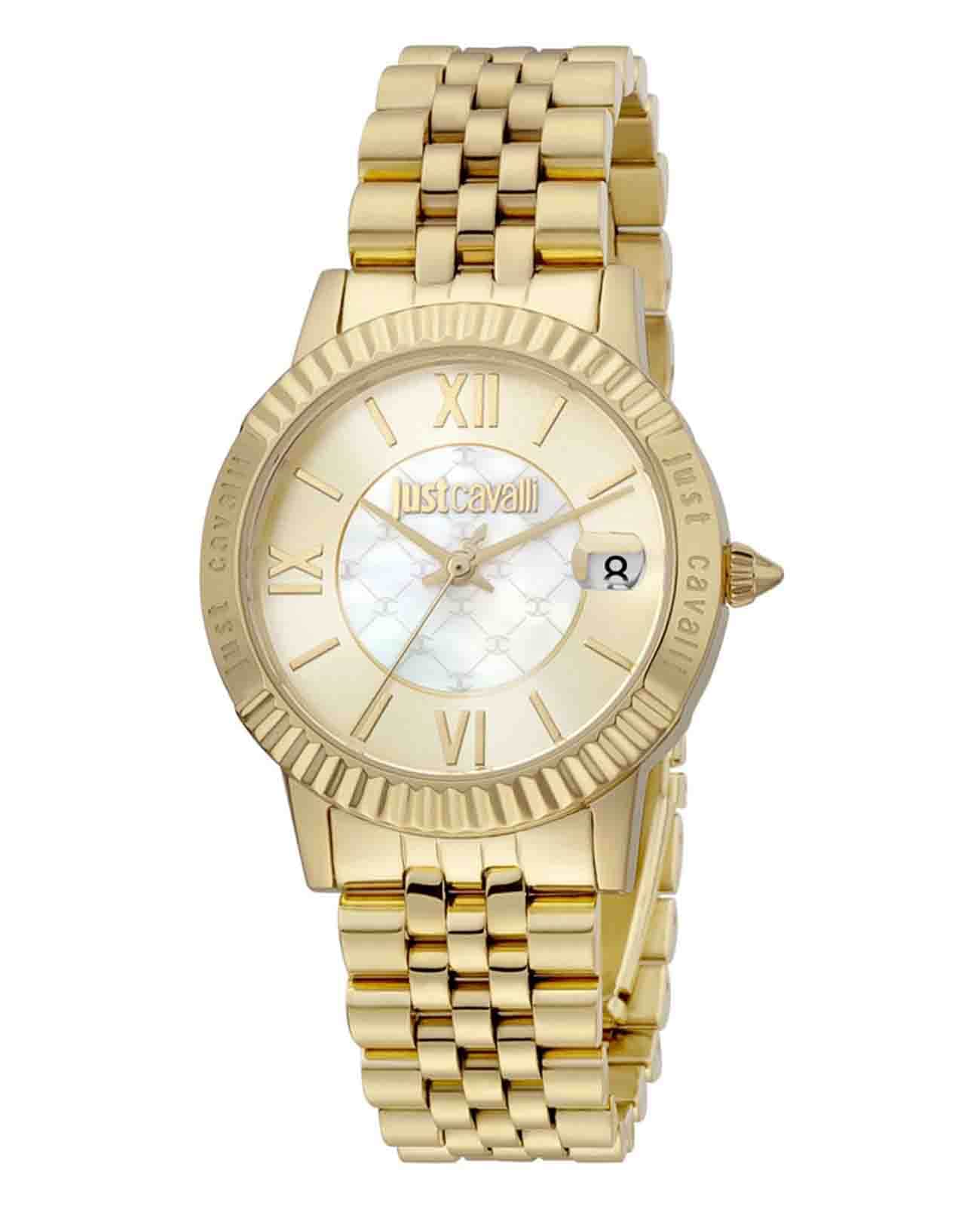 Just Cavalli Just Cavalli animalier JC1L171M0045  JC1L171M0045 кварцевые женские часы  циферблат, браслет нержавеющая сталь — вид спереди