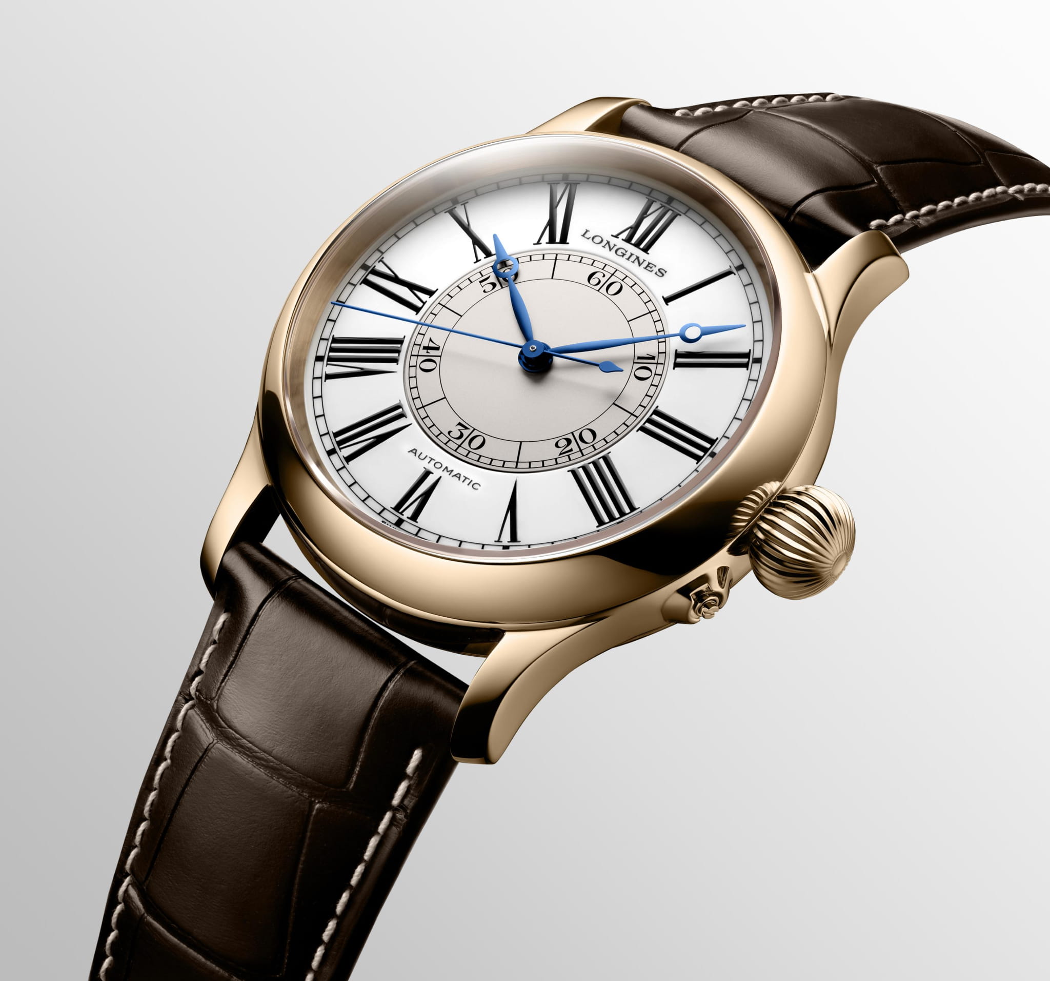 Оригинальные часы Longines Longines Weems Second-Setting Watch L2.713.8.11.0 механические калибр механизма l699 общий вид