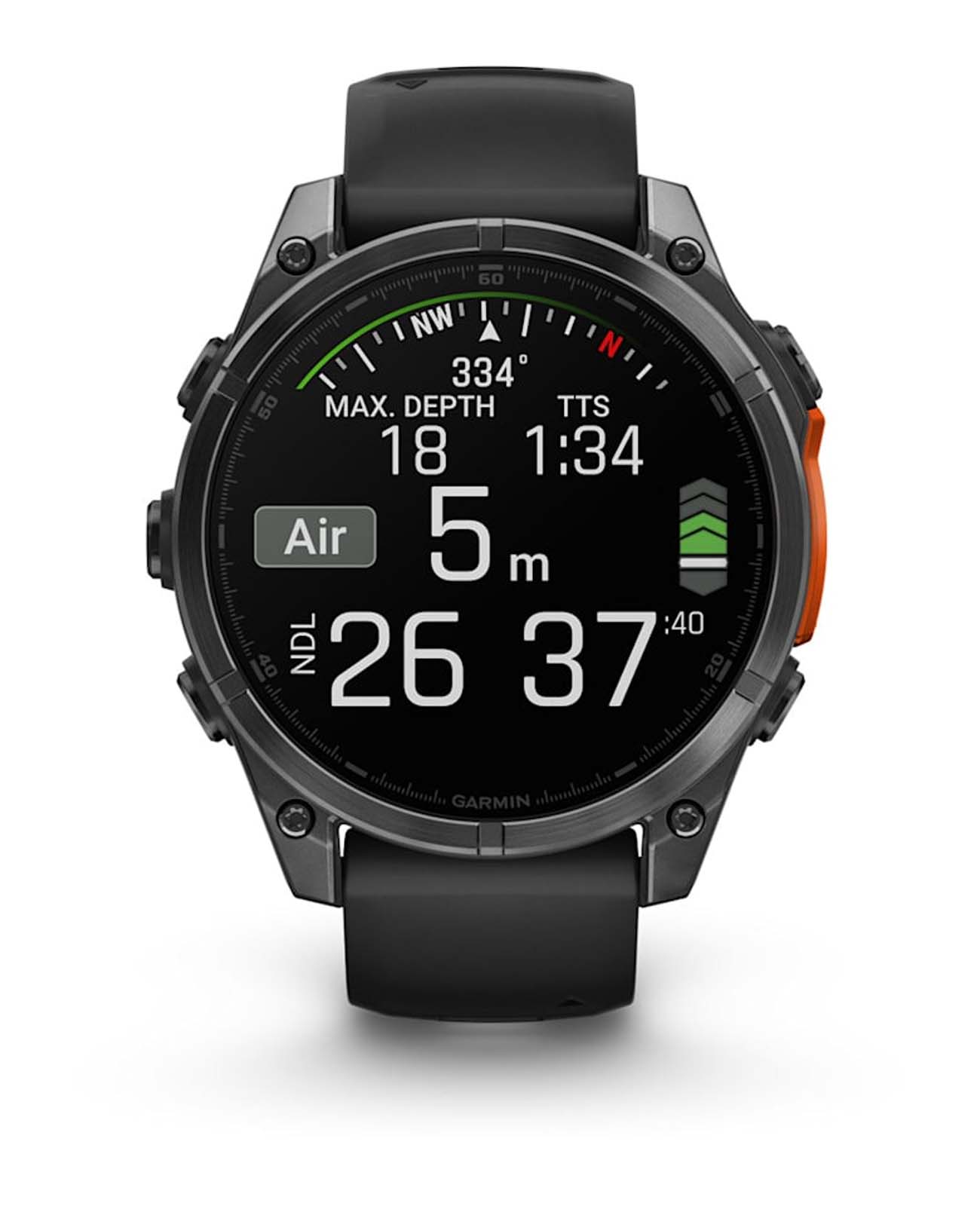 Garmin Garmin Fenix 8 010-02904-00 электронные мужские часы часы крупный план  циферблата