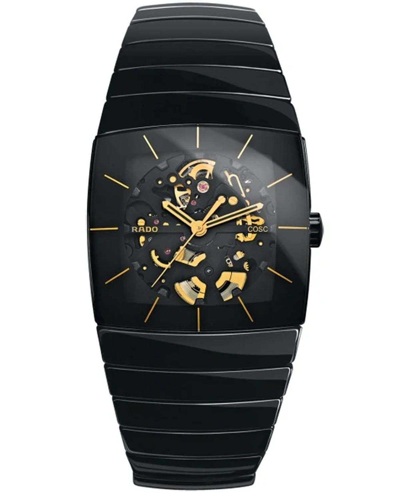 Rado Rado Sintra R13668152  R13668152 кварцевые мужские часы  циферблат, браслет сталь + керамические вставки — вид спереди