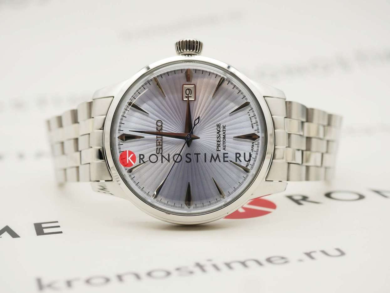 Оригинальные часы Seiko Seiko Presage SRPE19J1 механические калибр механизма 4r35 общий вид