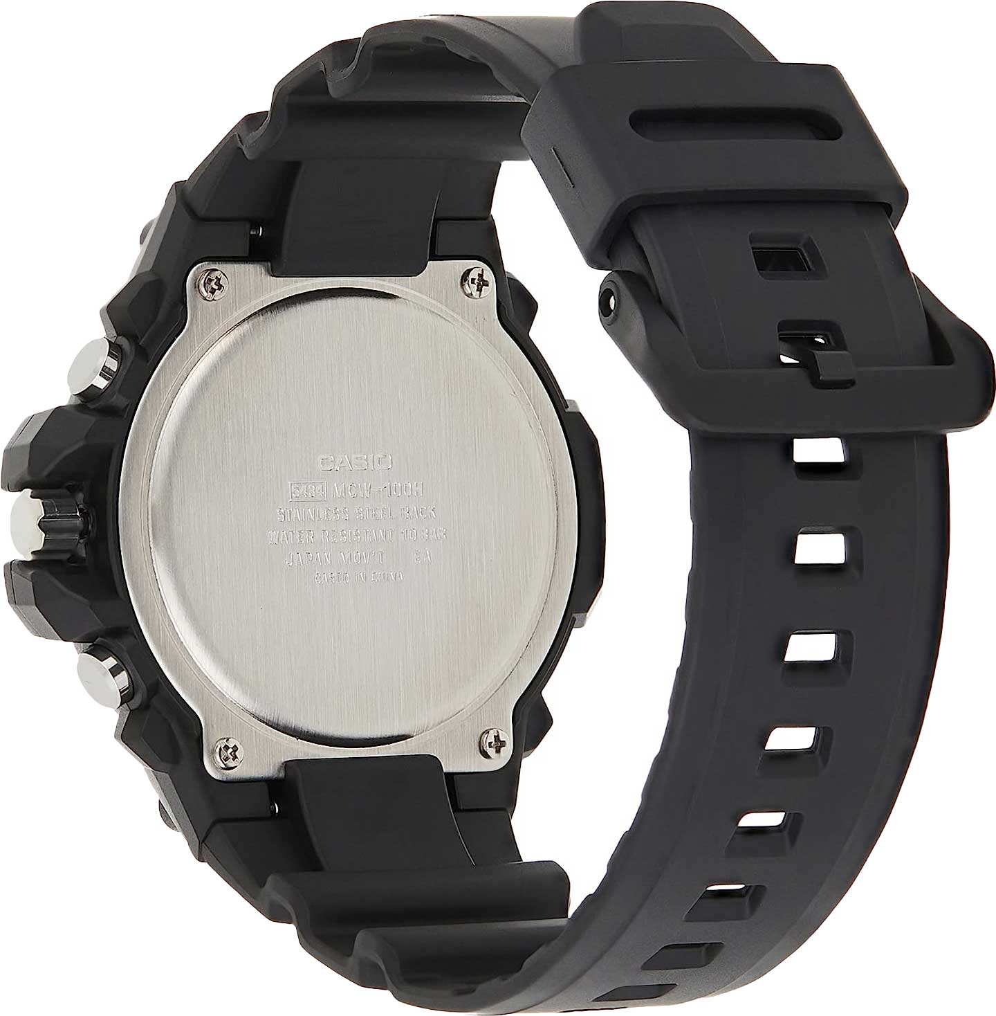 Casio Casio Collection MCW-100H-1A3VDF (MCW-100H-1A3), collection япония мужские часы на браслете пластик боковой вид