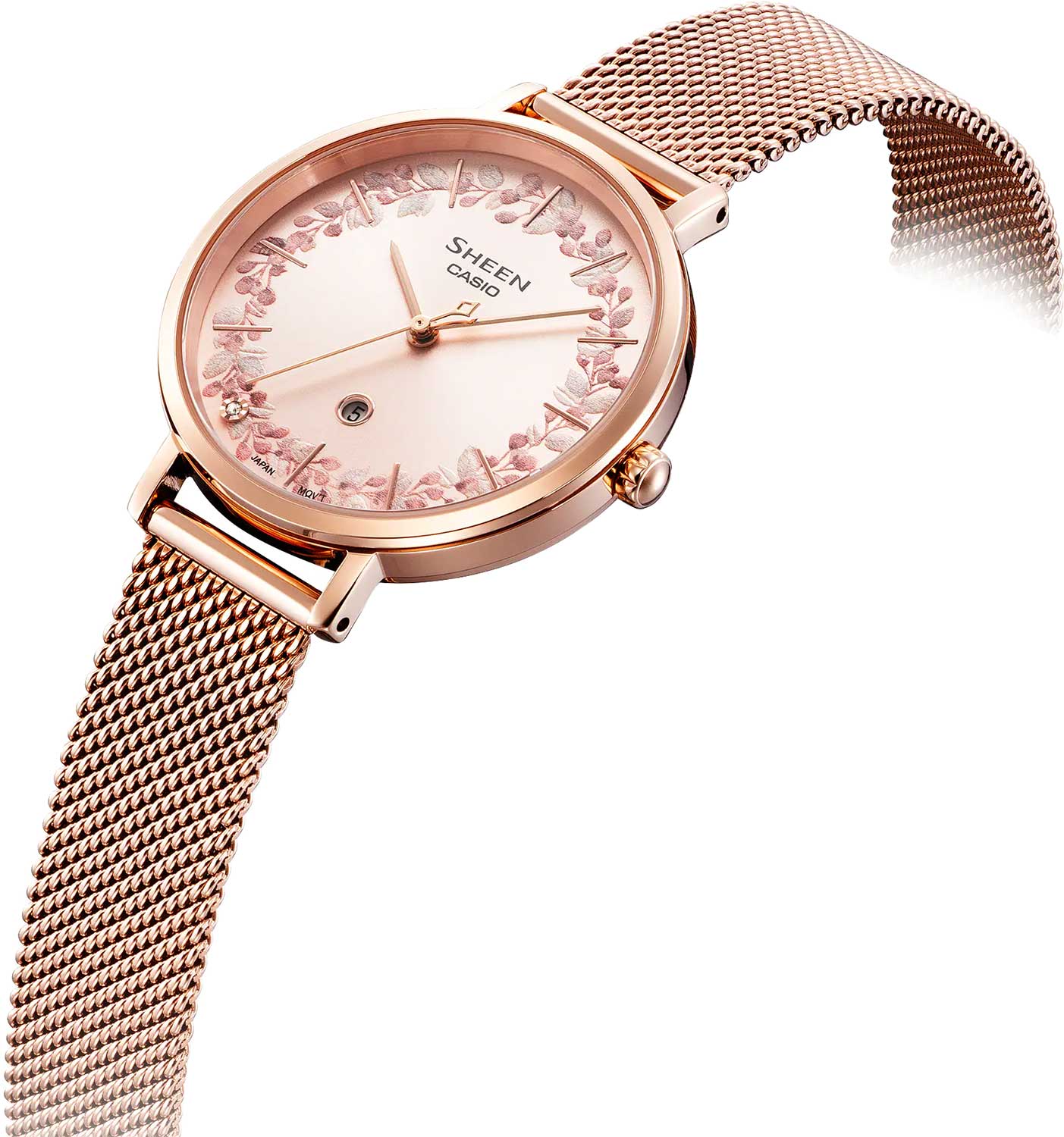 Оригинальные часы Casio Casio Sheen SHE-4539FPM-4A кварцевые калибр механизма  общий вид