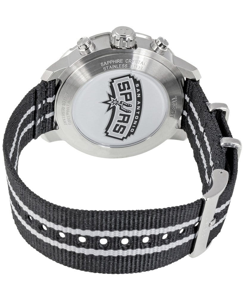 Tissot Tissot Quickster NBA San Antonio Spurs T095.417.17.037.07, t-sport швейцария мужские часы на браслете тканевый боковой вид