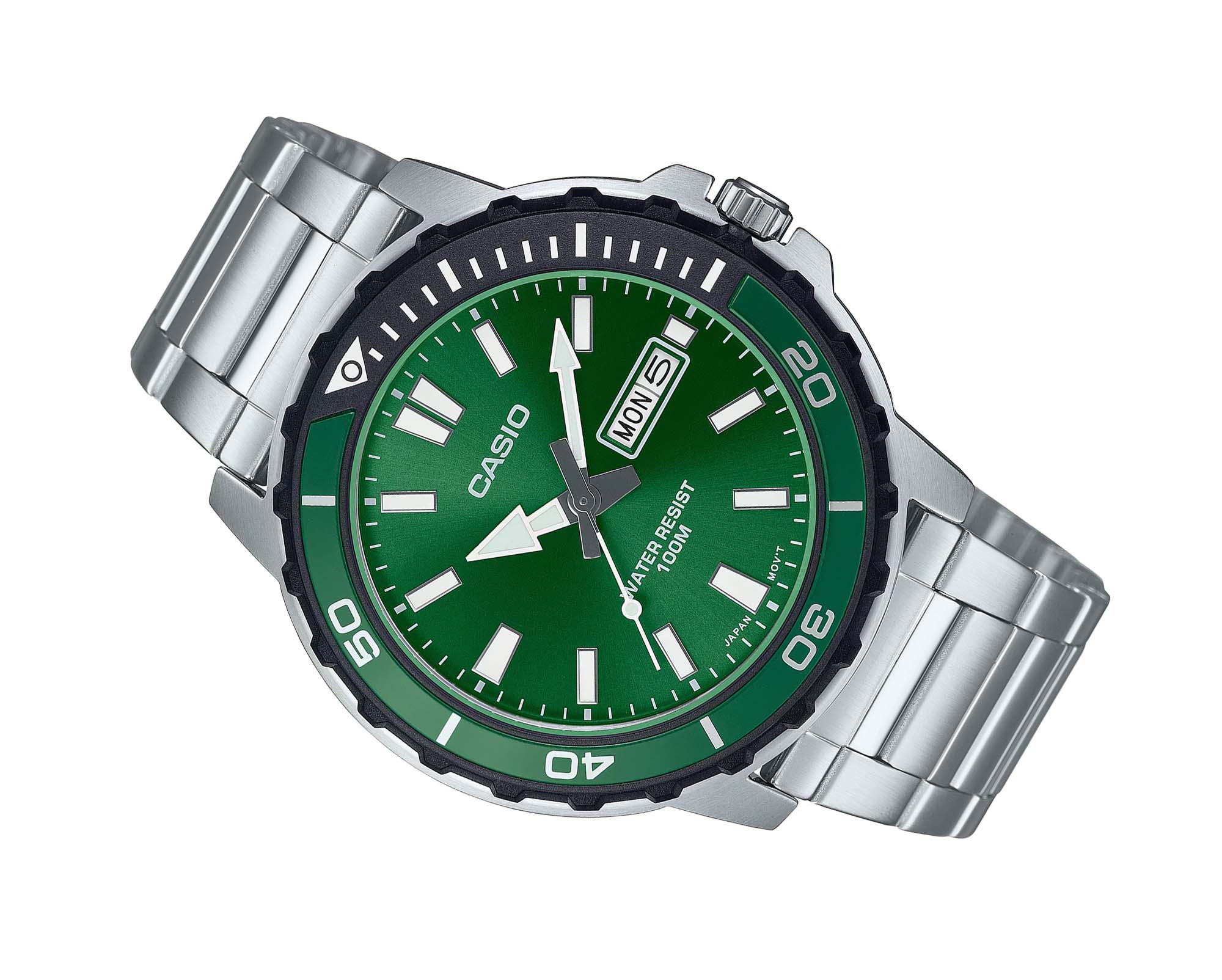 Casio Casio Collection MTD-125D-3AVDF (MTD-125D-3A) , наручные мужские часы фото под углом