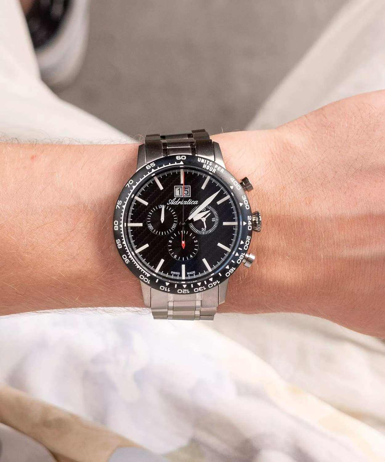 Adriatica Adriatica Aviation A8383.4114CH , наручные мужские часы фото под углом