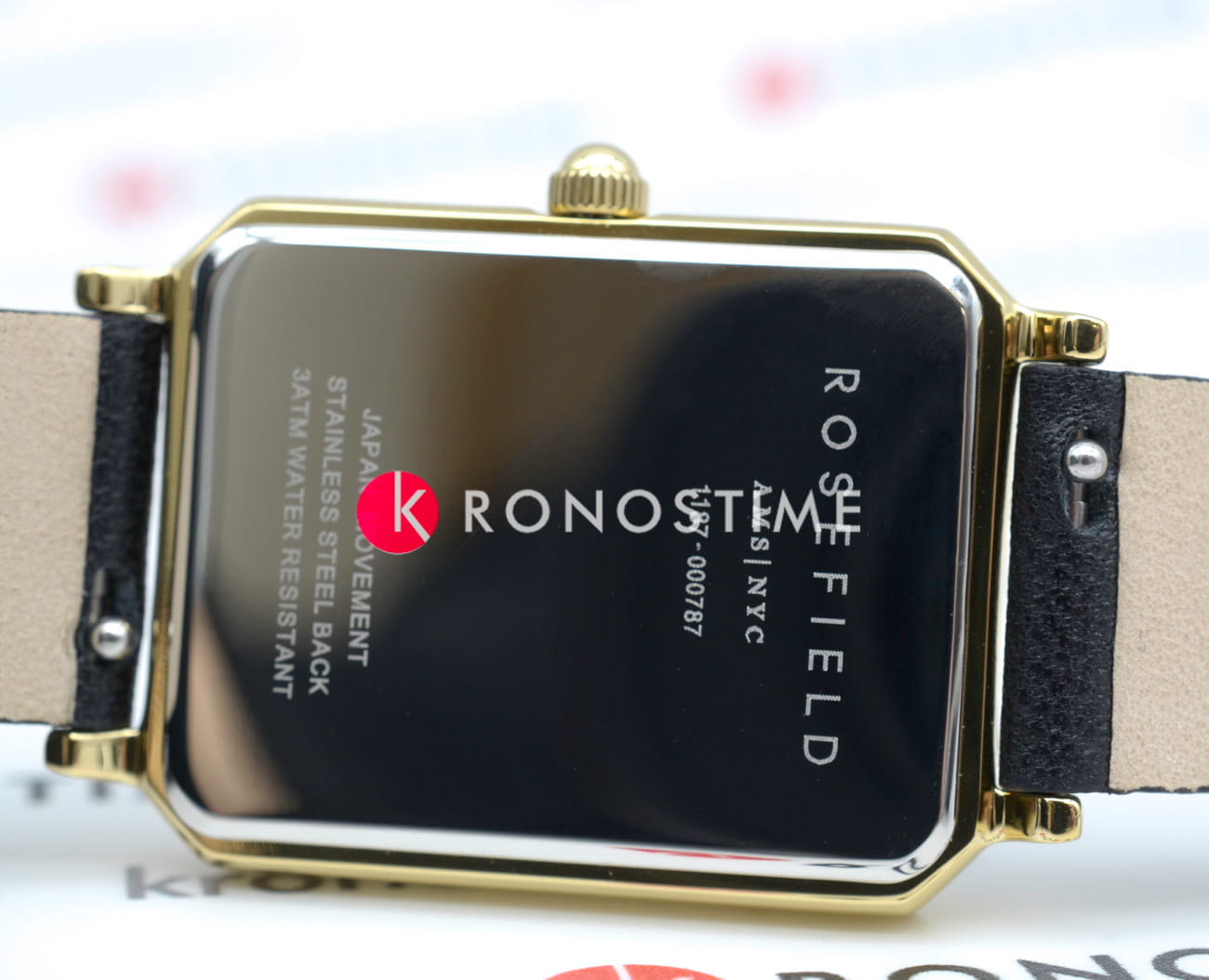 Rosefield Rosefield The Octagon OBSBG-O49 женские часы черный циферблат на запястье