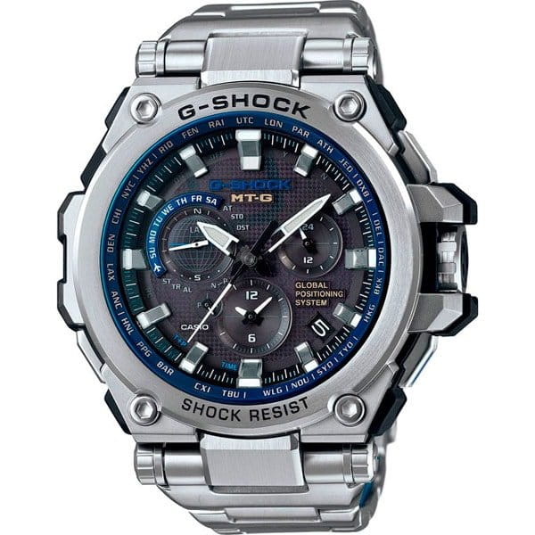 Casio Casio G-Shock Premium MTG-G1000D-1A2 MTG MTG-G1000D-1A2 электронные мужские часы черный циферблат, браслет  — вид спереди