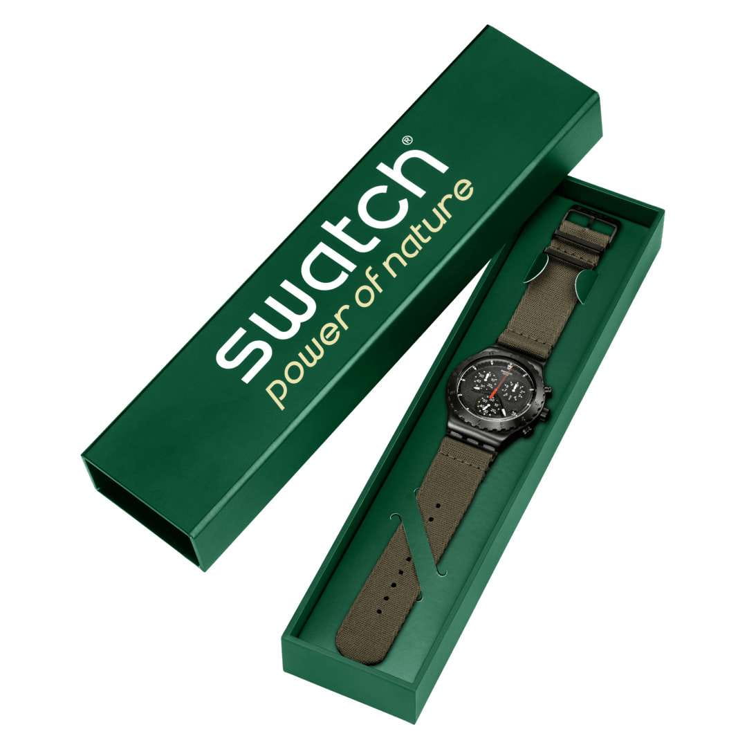 Оригинальные часы Swatch Swatch I New Chrono YVB416 кварцевые калибр механизма  общий вид