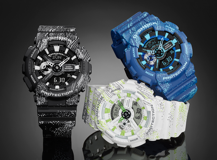 Casio Casio G-Shock GA-110TX-2A, g-shock япония мужские часы на браслете пластик боковой вид