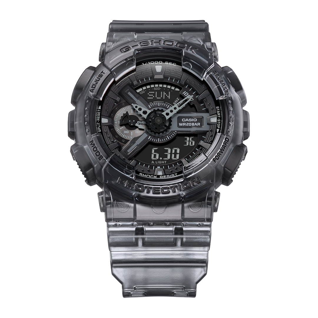 Casio Casio G-Shock GA-110SKE-8A, g-shock япония мужские часы на браслете пластик боковой вид