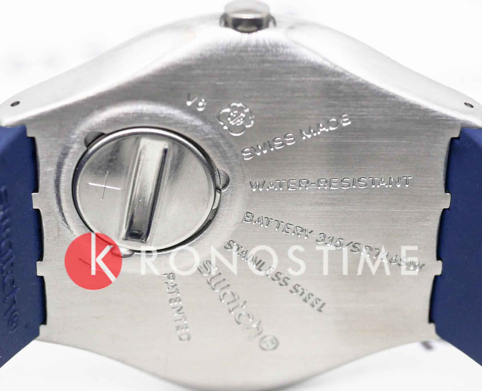 Swatch Swatch Skin Irony 42 SS07S102 кварцевые мужские часы часы крупный план синий циферблата