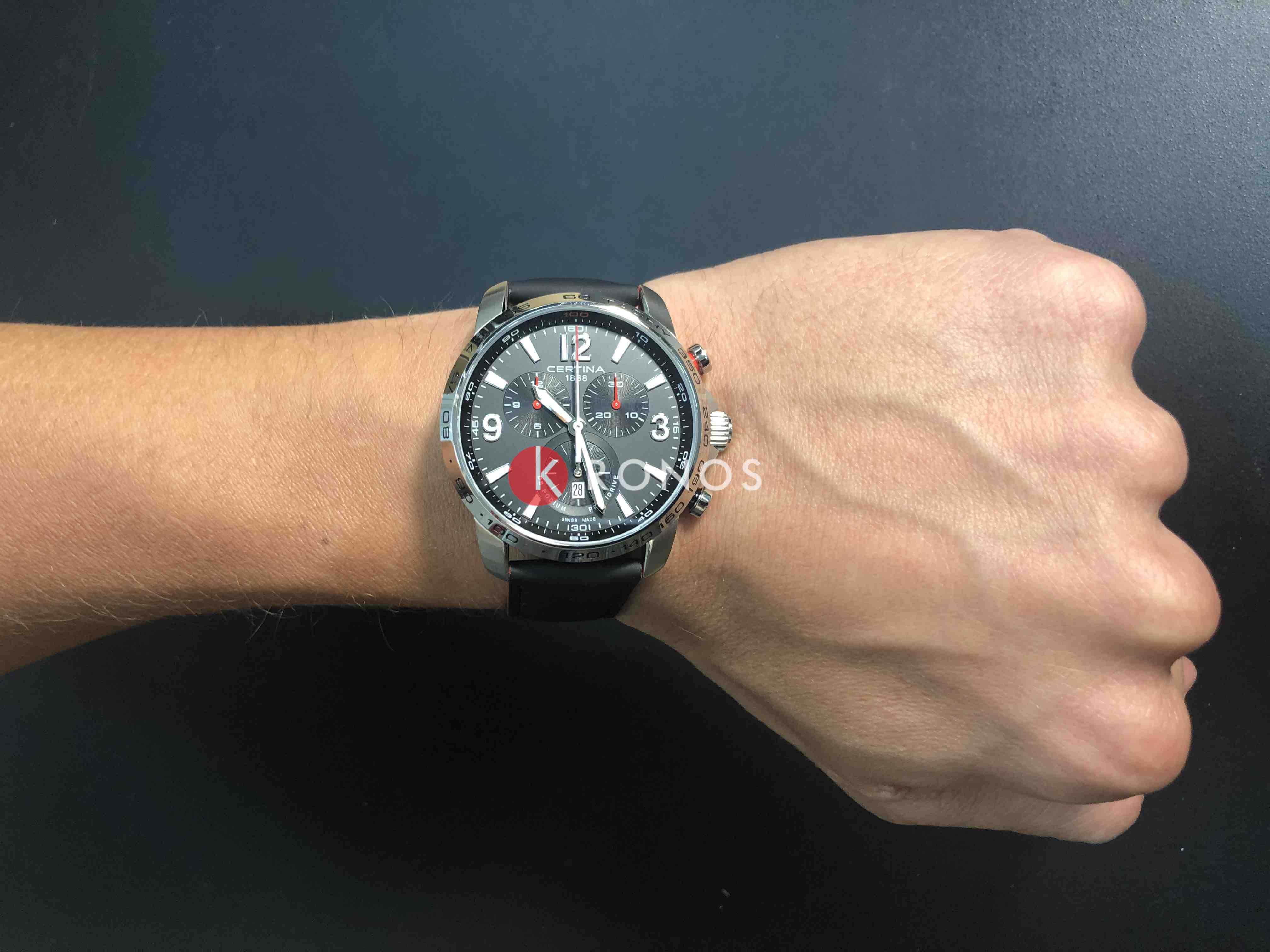 Certina Certina DS Podium Chronograph 1/100 sec C001.647.16.057.01  - задняя крышка металл сталь корпуса, швейцария часы