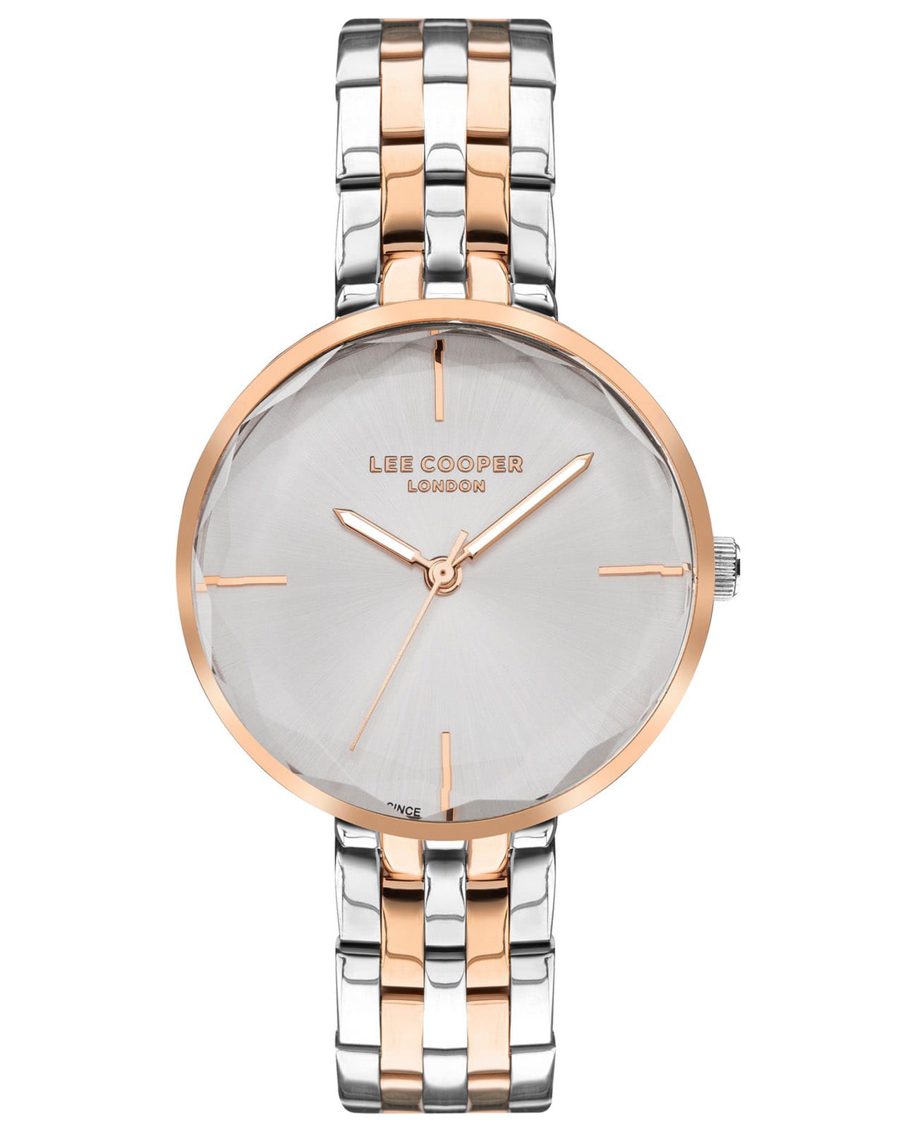 Lee Cooper Lee Cooper LC07502.530  LC07502.530 кварцевые женские часы перламутровый циферблат, браслет нержавеющая сталь с ip-покрытием — вид спереди