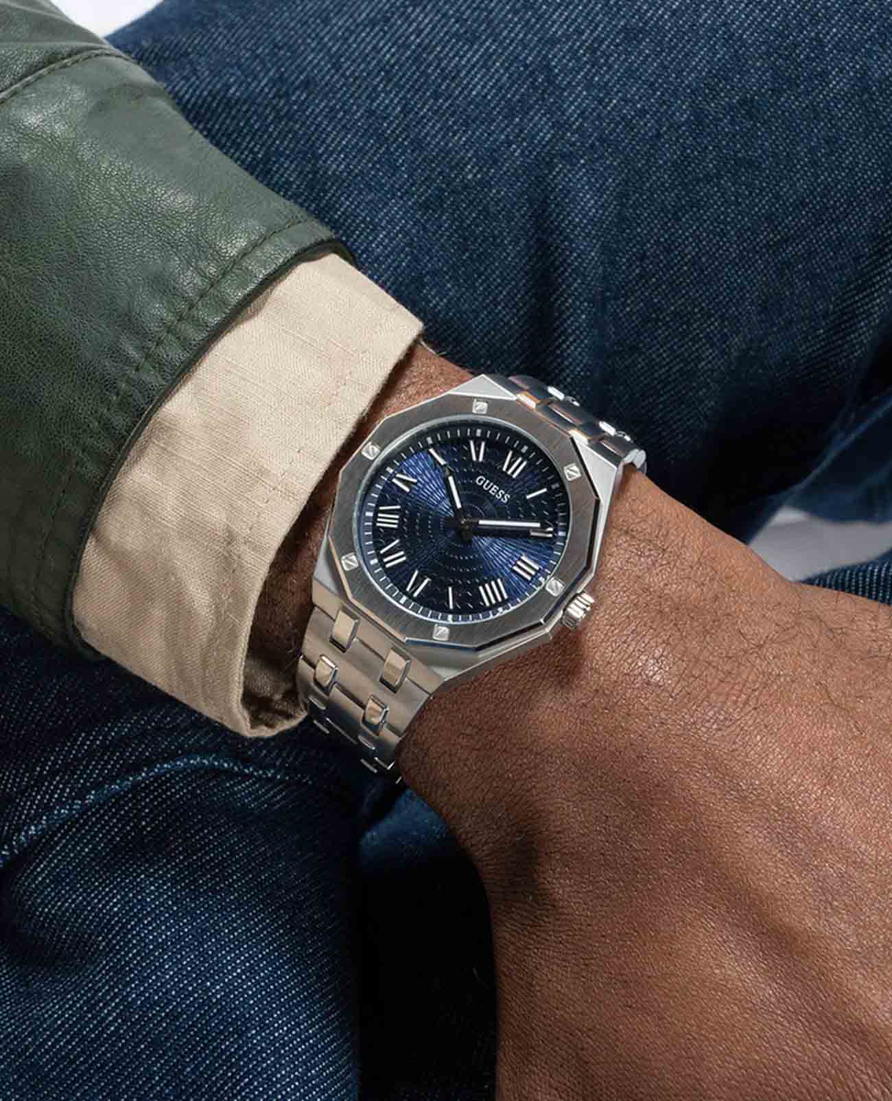 Guess Guess Dress GW0575G4,  сша мужские часы на браслете нержавеющая сталь боковой вид