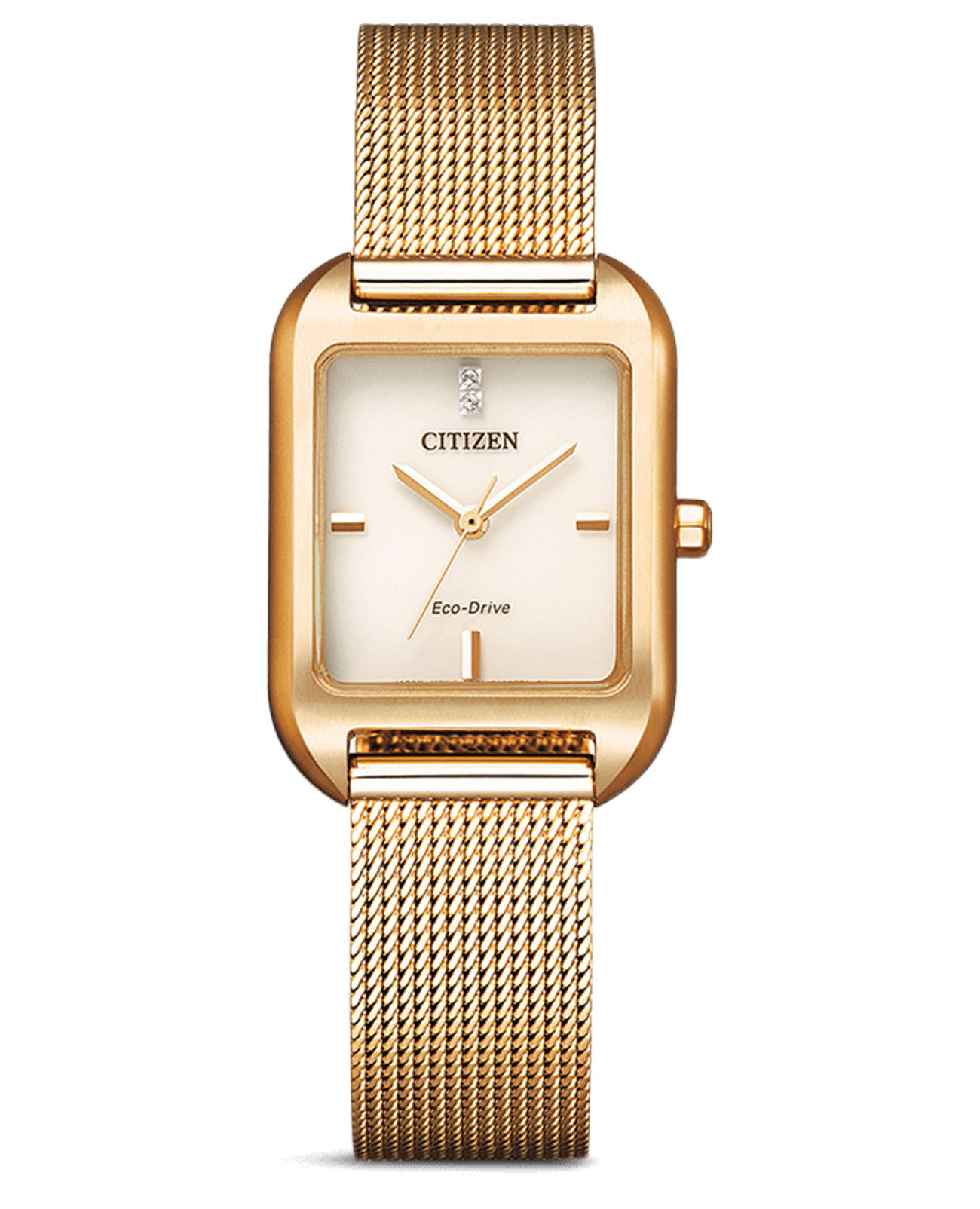 Citizen Citizen Eco-Drive EM0493-85P женские часы бежевый циферблат на запястье