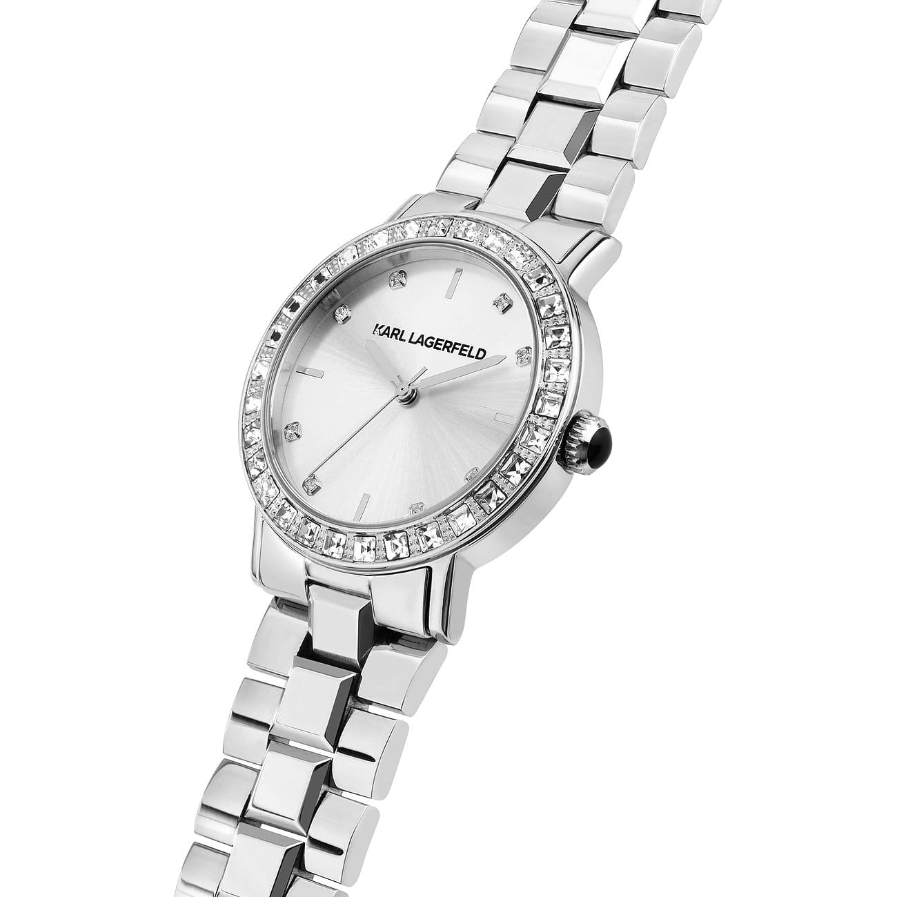 Karl Lagerfeld Karl Lagerfeld Crystals R0553100511 женские часы серебристый циферблат на запястье