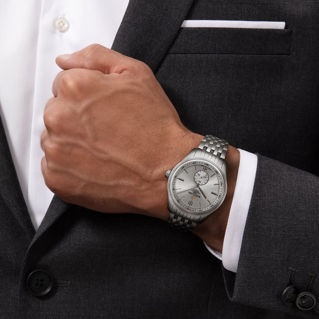 Breitling Breitling Premier Automatic 40 A37340351G1A1 мужские часы серебристый циферблат на запястье