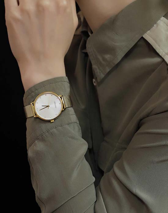 Adriatica Adriatica A3573.1143Q,  швейцария женские часы на браслете сталь c pvd покрытием боковой вид