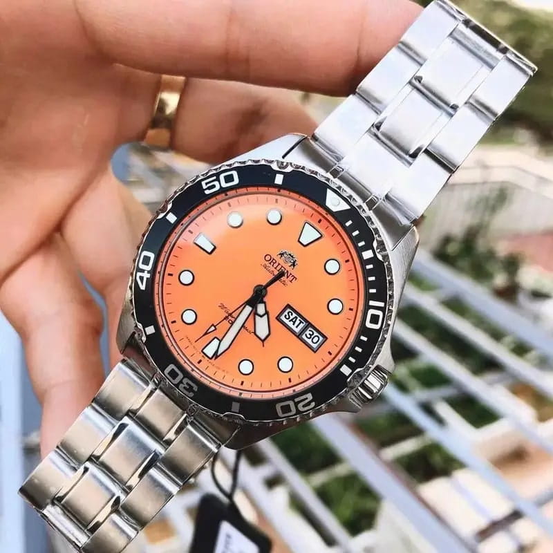 Orient Orient Diving Sports Automatic AA02006M  - задняя крышка сталь металл корпуса, япония часы