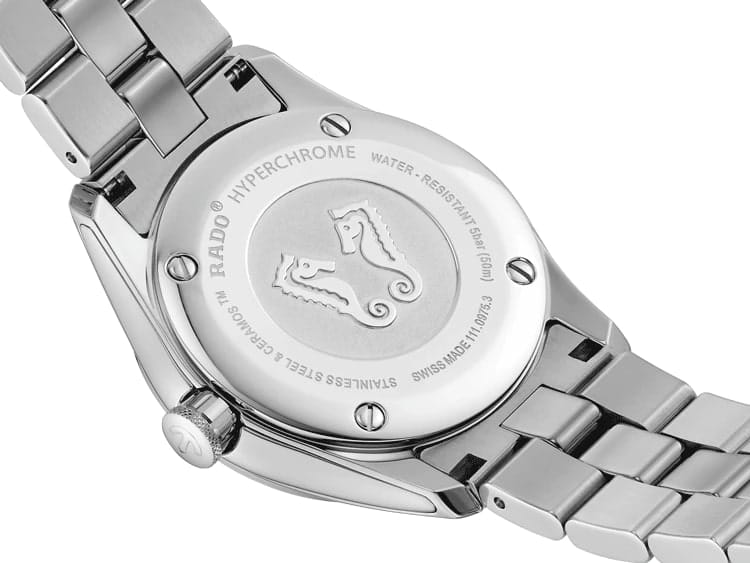 Rado Rado Hyperchrome R32110913, hyperchrome швейцария женские часы на браслете нержавеющая сталь боковой вид
