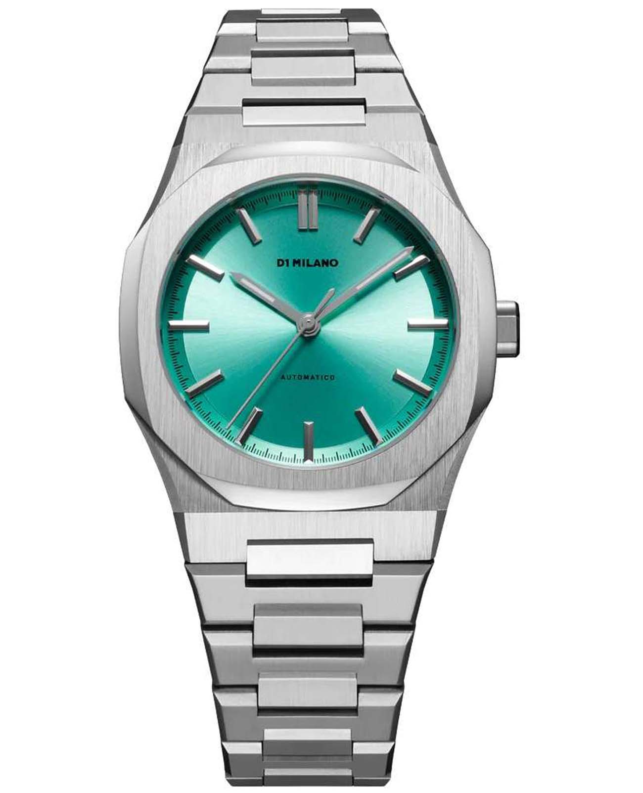 D1 Milano D1 Milano Automatico ATBU02  ATBU02 механические женские часы зеленый циферблат, браслет нержавеющая сталь — вид спереди