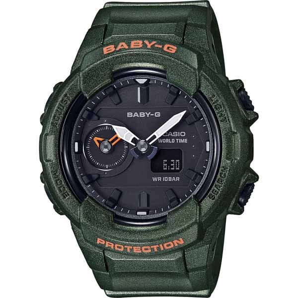 Casio Casio Baby-G BGA-230S-3A  BGA-230S-3A кварцевые женские часы черный циферблат, браслет полимер — вид спереди