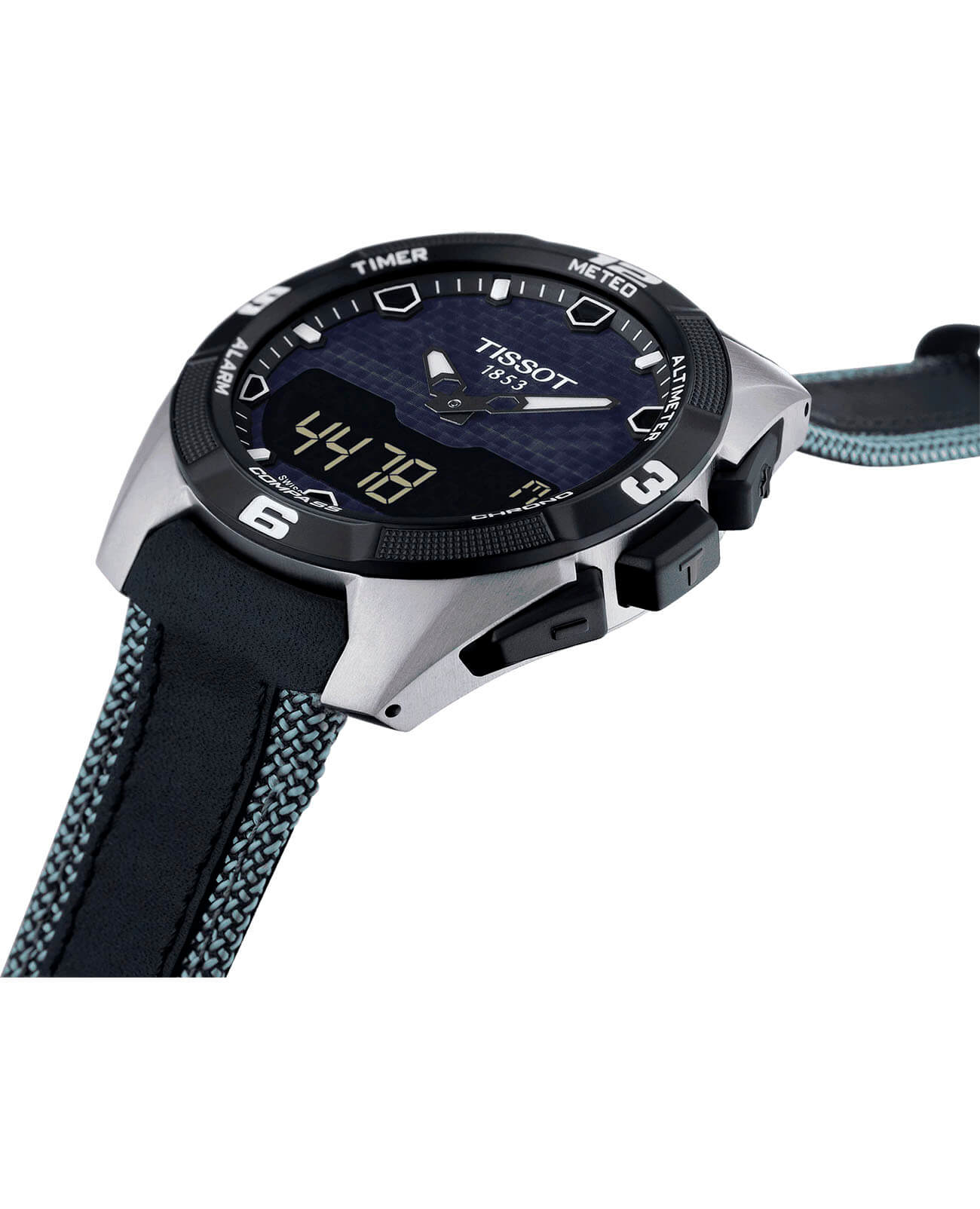 Tissot Tissot T-Touch Expert Solar T091.420.46.051.01, t-sport швейцария мужские часы на браслете кожаный боковой вид