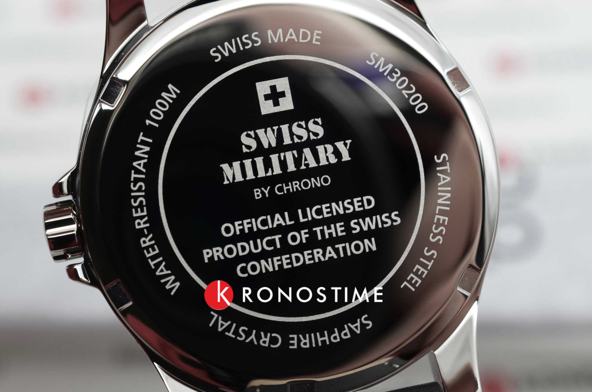 Swiss Military by Chrono Swiss Military by Chrono Сверхточные SM30200.24  — детали корпуса и кожаный