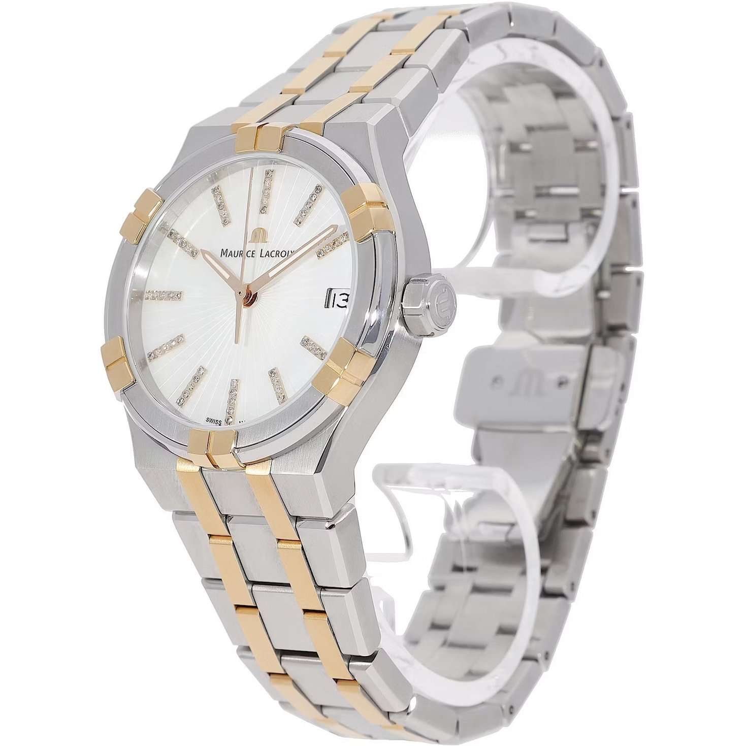 Maurice Lacroix Maurice Lacroix Aikon Quartz AI1106-PVP02-170-1 женские часы перламутровый циферблат на запястье