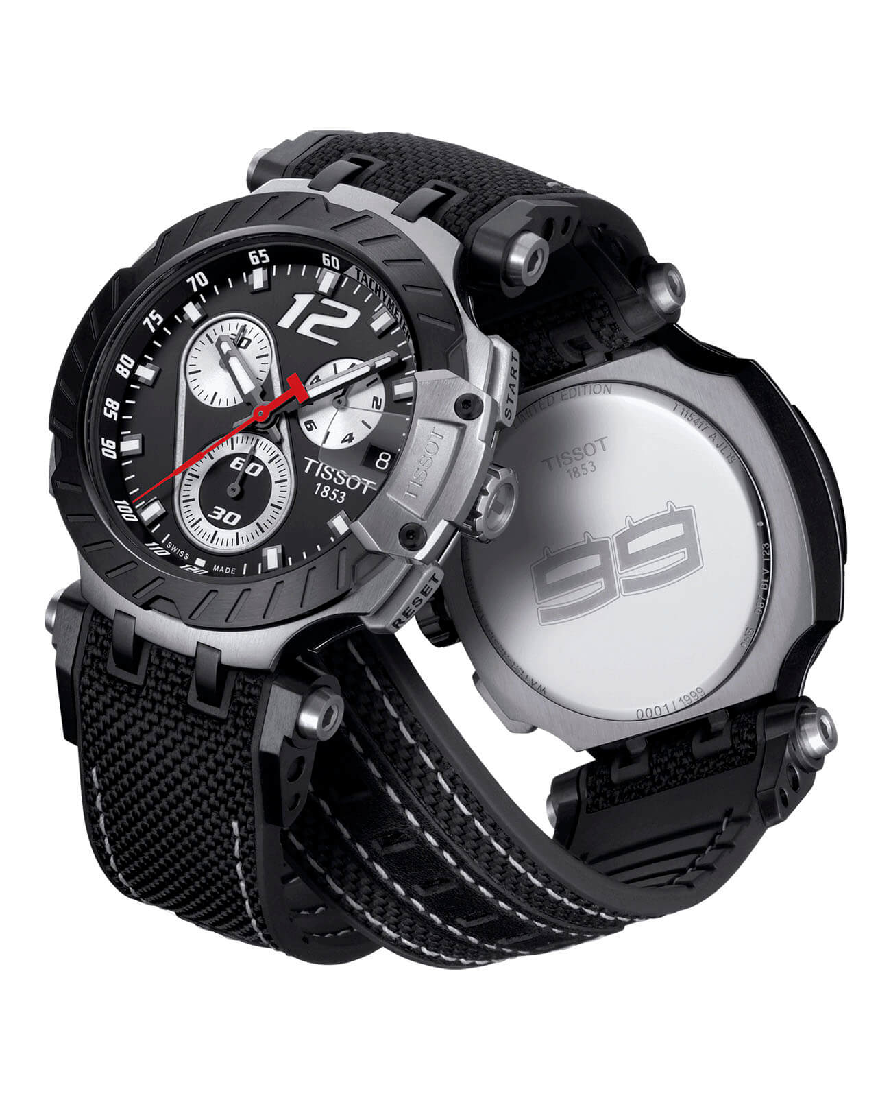 Оригинальные часы Tissot Tissot T-Race Jorge Lorenzo 2019 T115.417.27.057.00 кварцевые калибр механизма eta g10.212 общий вид