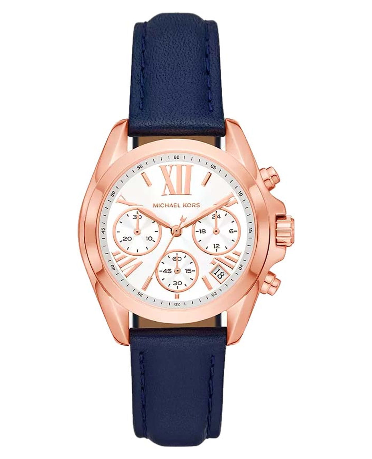 Michael Kors Michael Kors Bradshaw MK2960  MK2960 кварцевые женские часы белый циферблат, браслет кожаный — вид спереди