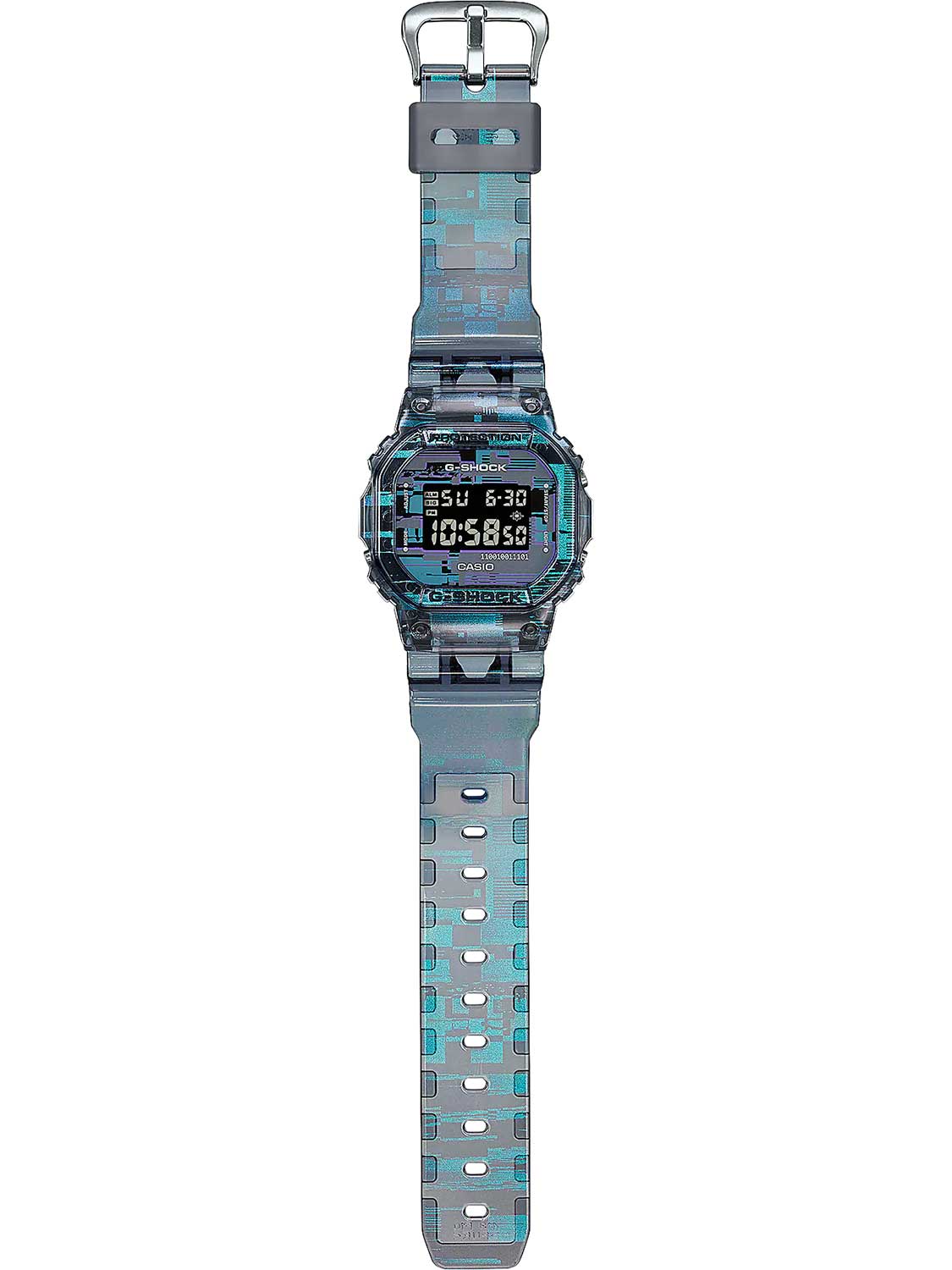 Casio DW-5600NN-1E мужские часы застежка крупным планом