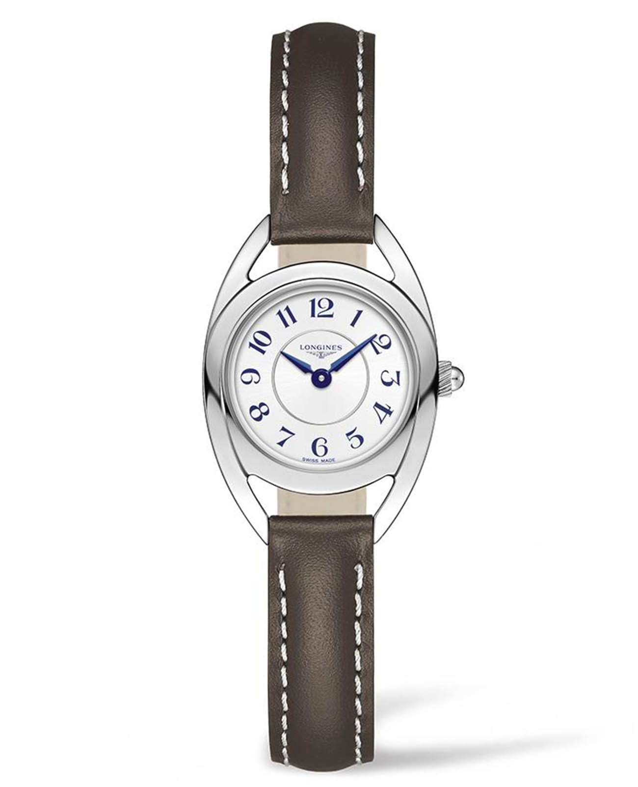 Longines Longines Equestrian Collection L6.135.4.73.2  L61354732 кварцевые женские часы коричневый циферблат, браслет кожаный — вид спереди