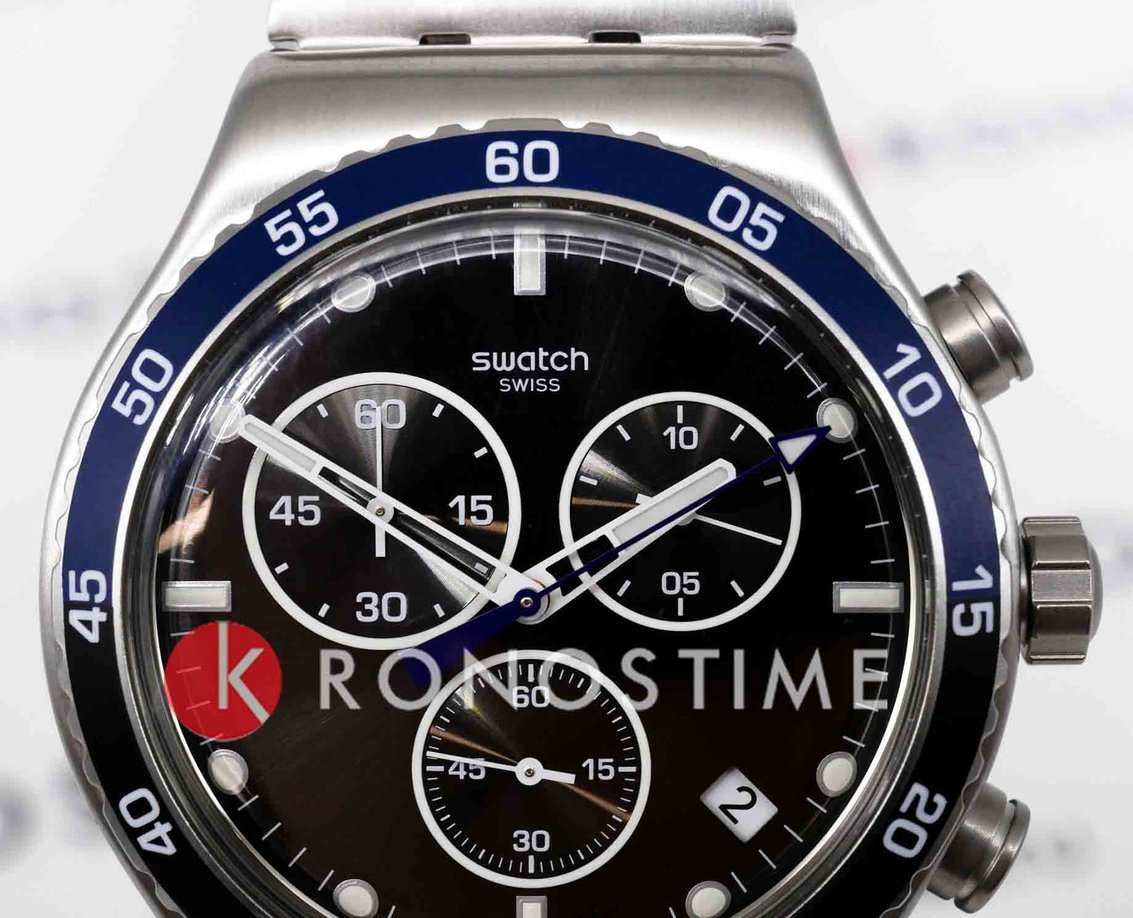 Swatch Swatch I New Chrono YVS507G, gent швейцария женские часы на браслете нержавеющая сталь боковой вид