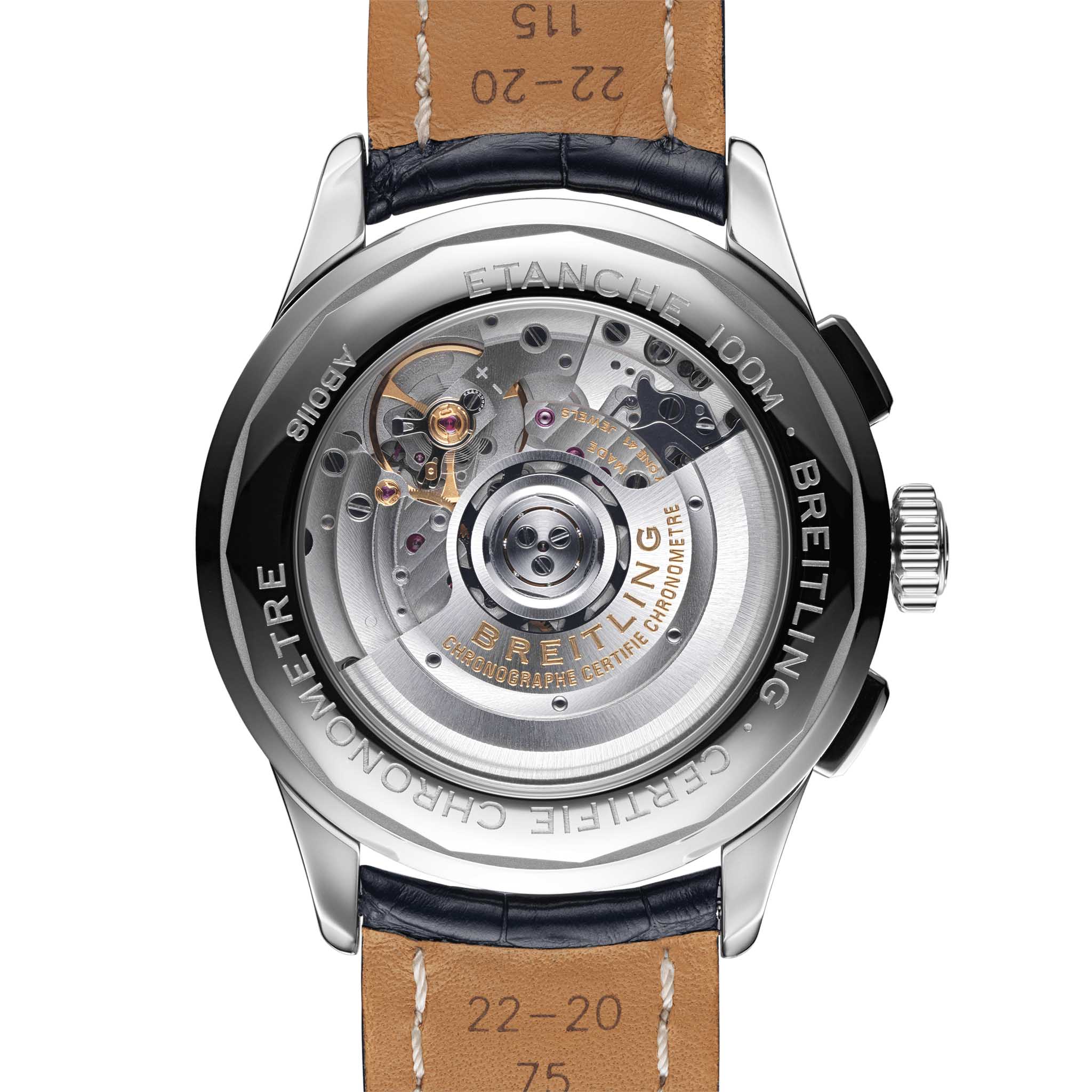 Оригинальные часы Breitling Breitling Premier B01 Chronograph 42 AB0118221C1P2 механические калибр механизма мануфактурный механизм breitling caliber b01 общий вид