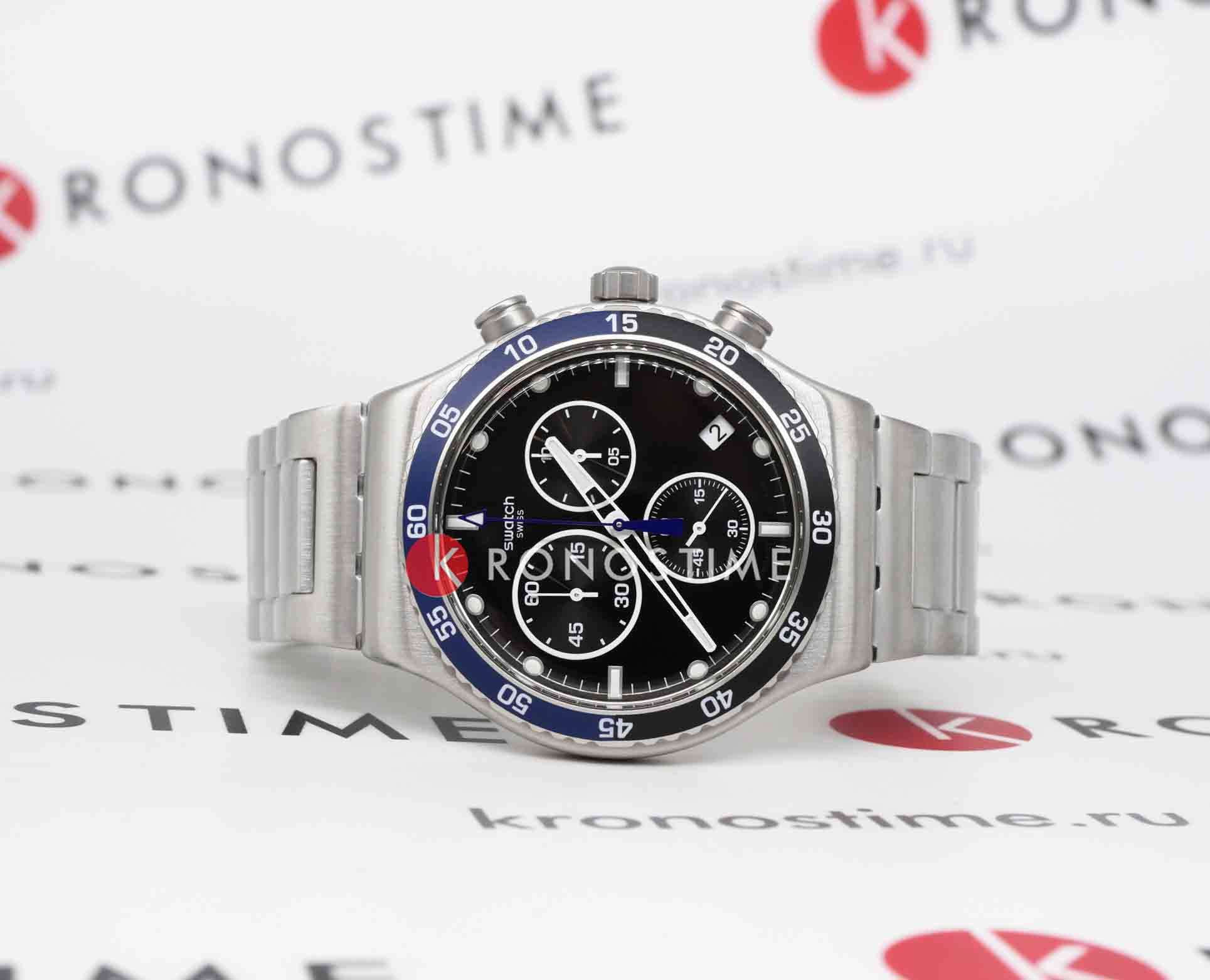 Swatch Swatch I New Chrono YVS507G , наручные женские часы фото под углом