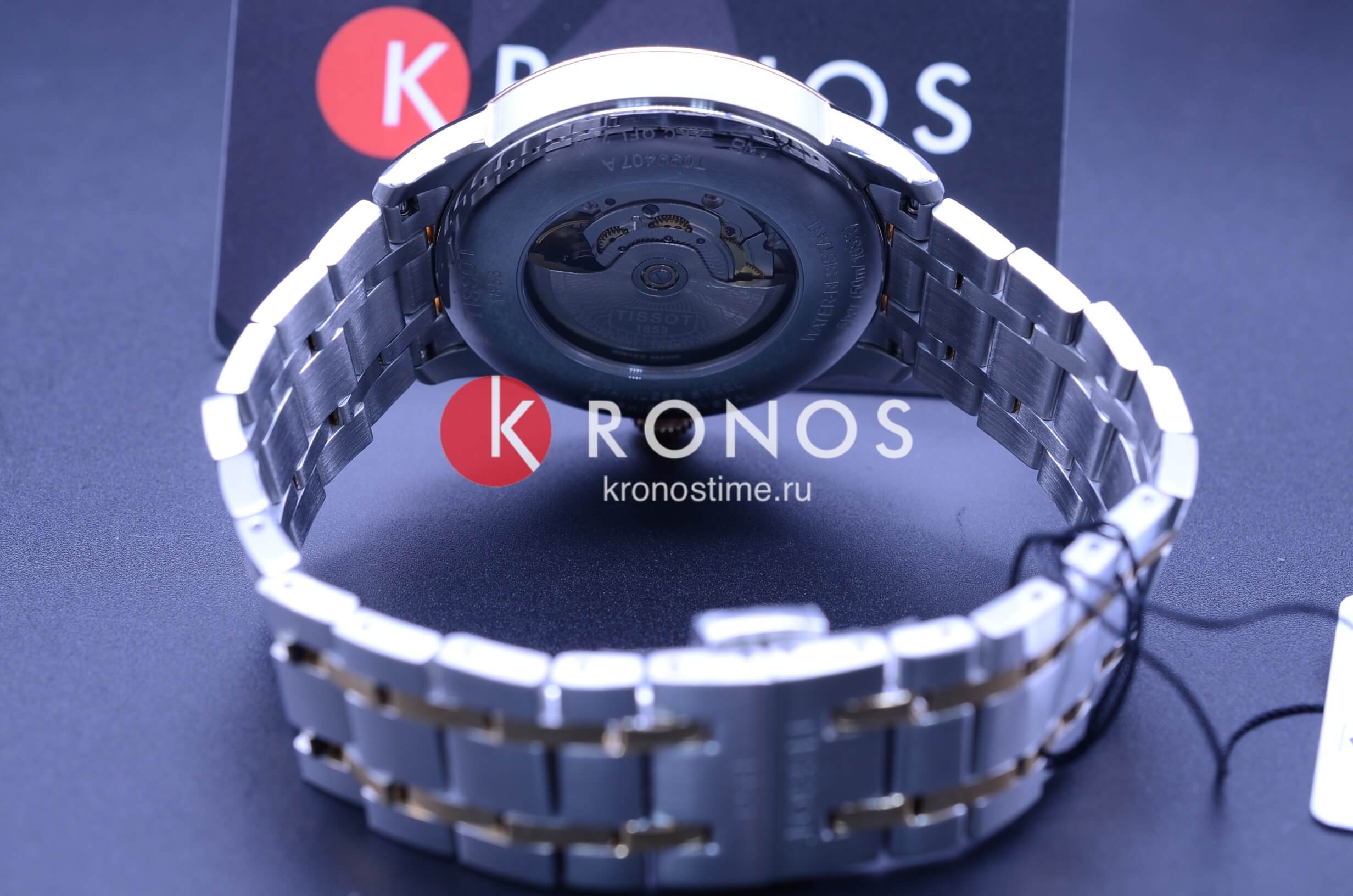 Tissot Tissot Chemin des Tourelles Powermatic 80 T099.407.22.038.02 Chemin des Tourelles - задняя крышка сталь металл корпуса, швейцария часы