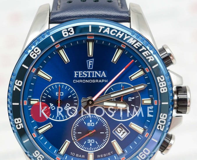 Festina Festina Timeless Chrono F20561/3,  испания мужские часы на браслете кожаный боковой вид