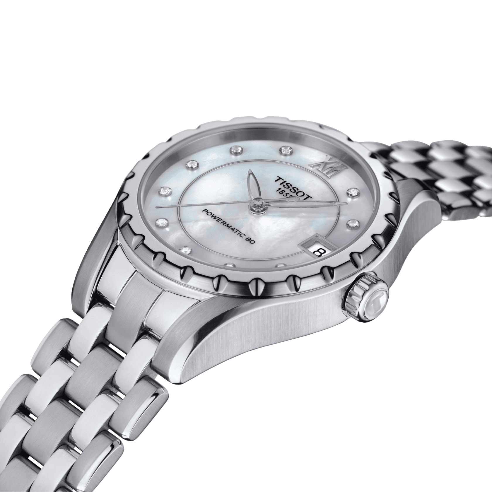 Tissot Tissot T-Lady T072.207.11.116.00, t-lady швейцария женские часы на браслете нержавеющая сталь боковой вид