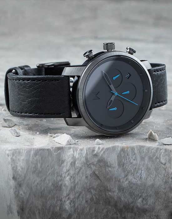 MVMT MVMT CHRONO D-MC02-GUBL мужские часы черный циферблат на запястье