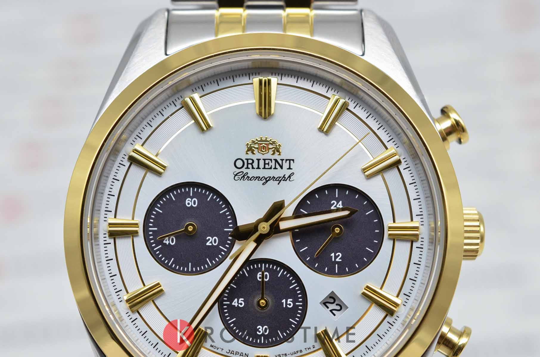 Orient Orient Chronograph RA-TX0302S (RN-TX0302S), chronograph япония мужские часы на браслете сталь с ip покрытием боковой вид