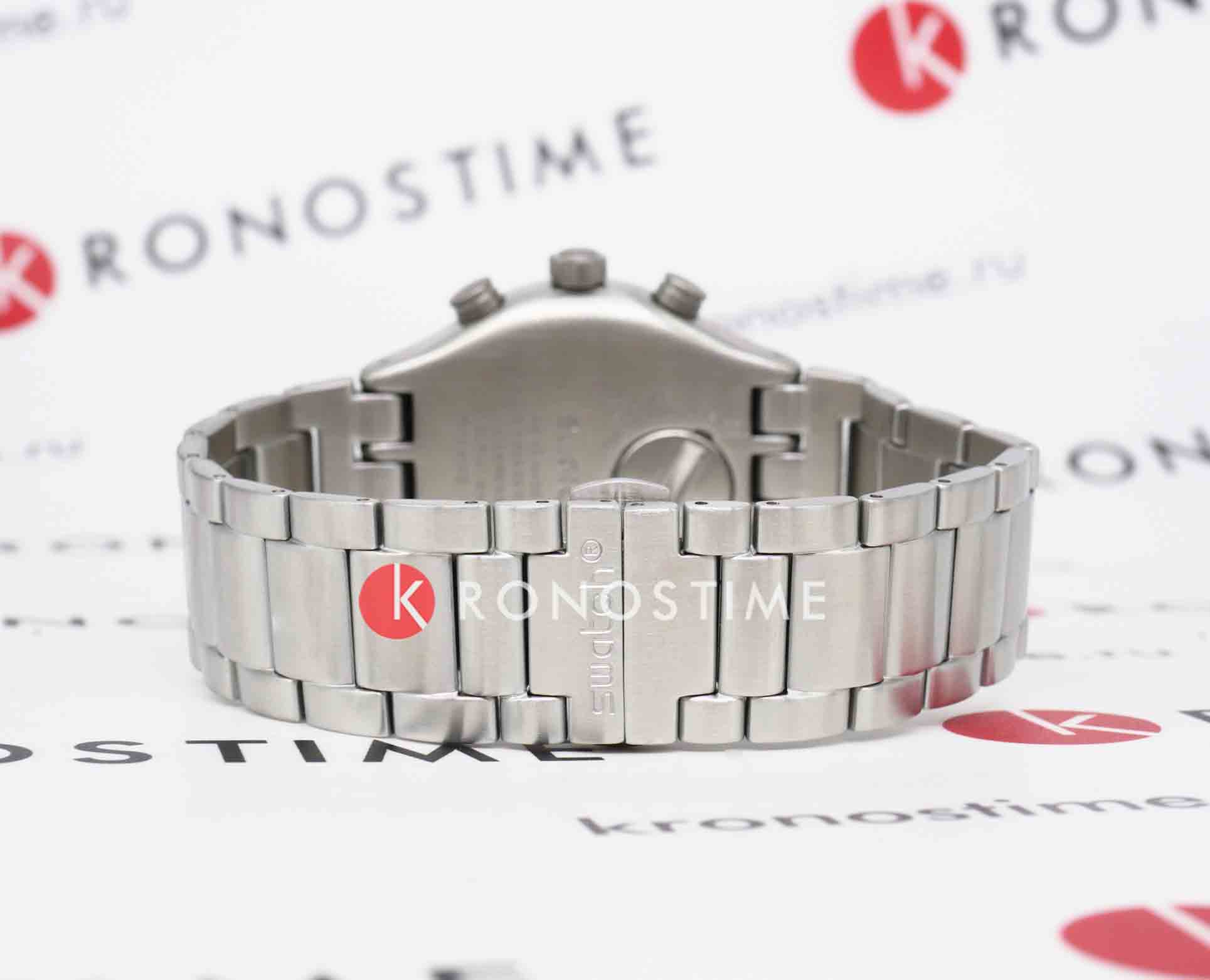 Swatch Swatch I New Chrono YVS507G женские часы черный циферблат на запястье