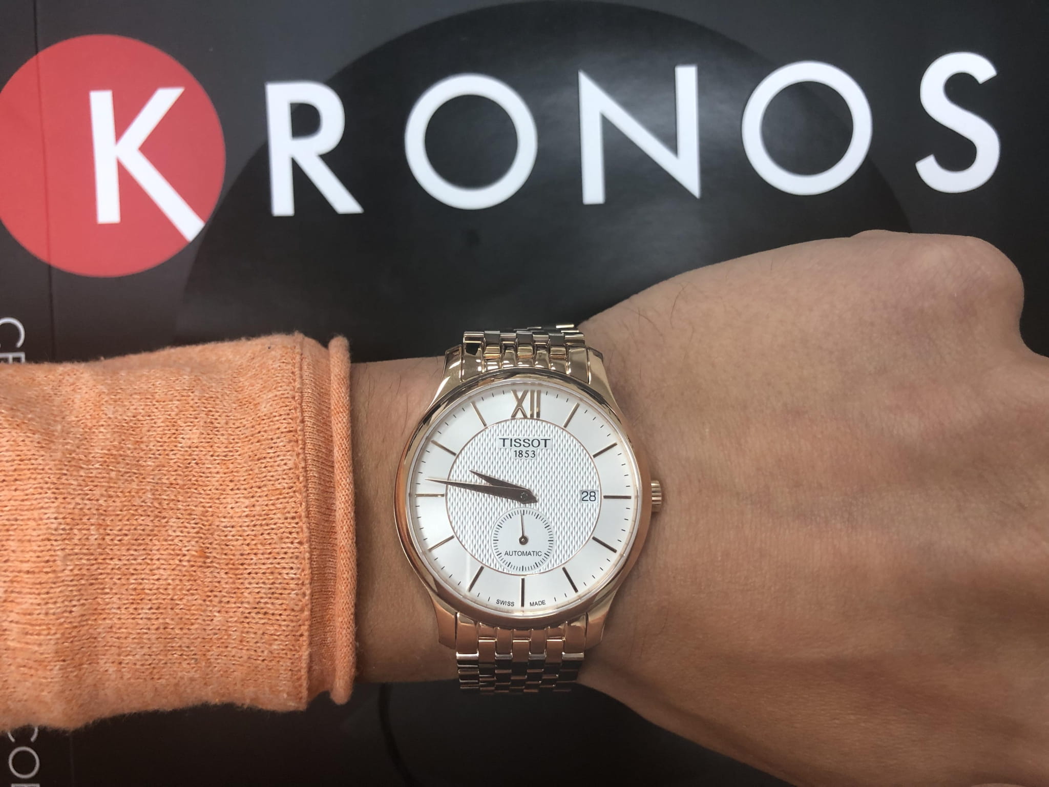 Оригинальные часы Tissot Tissot Tradition Automatic Small Second T063.428.33.038.00 в фирменной упаковке от производителя